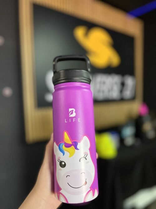 B LIFE BOTELLA TERMICA UNICORNIO MORADA