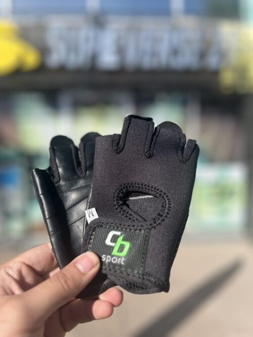 CB SPORT GUANTES DE GIMNASIO NEGROS TALLA M