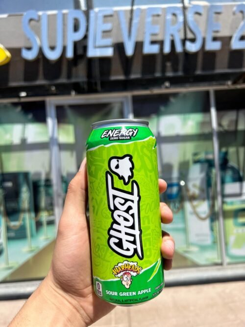 GHOST ENERGY WARHEADS SOUR GREEN APPLE 473ML
