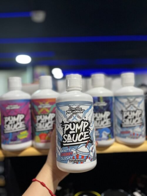 PUMP SAUCE STIM-FREE PRE-WORKOUT WHITE CHERRY SLUSHY 946ML