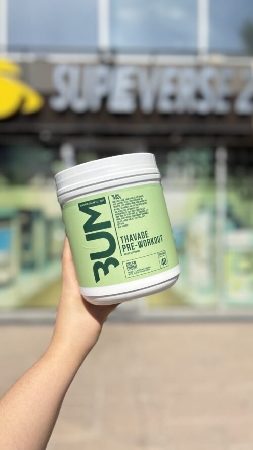 RAW CBUM THAVAGE PRE-WORKOUT GREEN CRUSH 40 SERV 520G