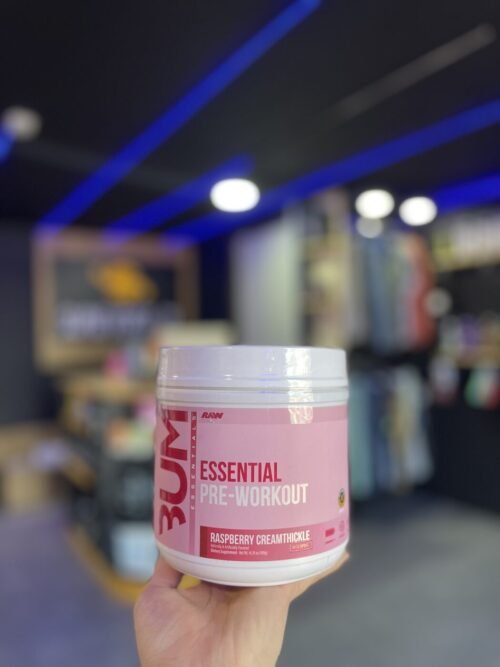 RAW CBUM ESSENTIAL PRE-WORKOUT RASPBERRY CREAMTHICKLE 400G