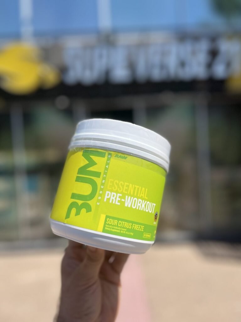 RAW CBUM ESSENTIAL PRE-WORKOUT SOUR CITRUS FREEZE 411G