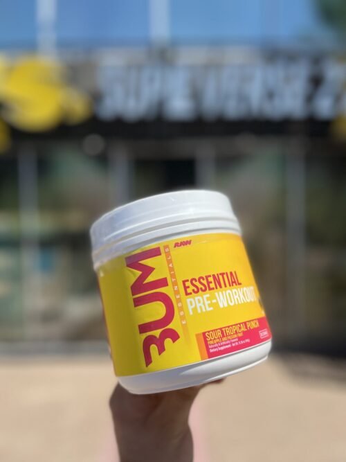 RAW CBUM ESSENTIAL PRE-WORKOUT SOUR TROPICAL PUNCH 441G