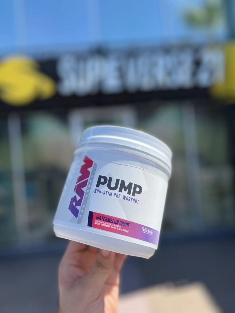 RAW PUMP NON-STIM PRE-WORKOUT WATERMELON GRAPE 566G