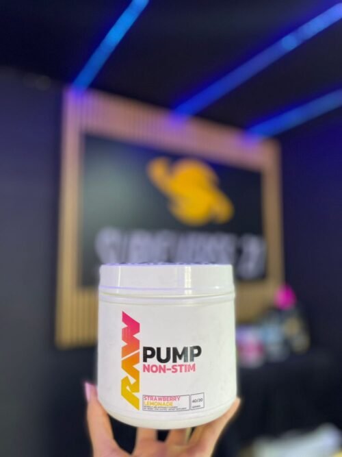 RAW PUMP NON-STIM PRE-WORKOUT STRAWBERRY LEMONADE 470G