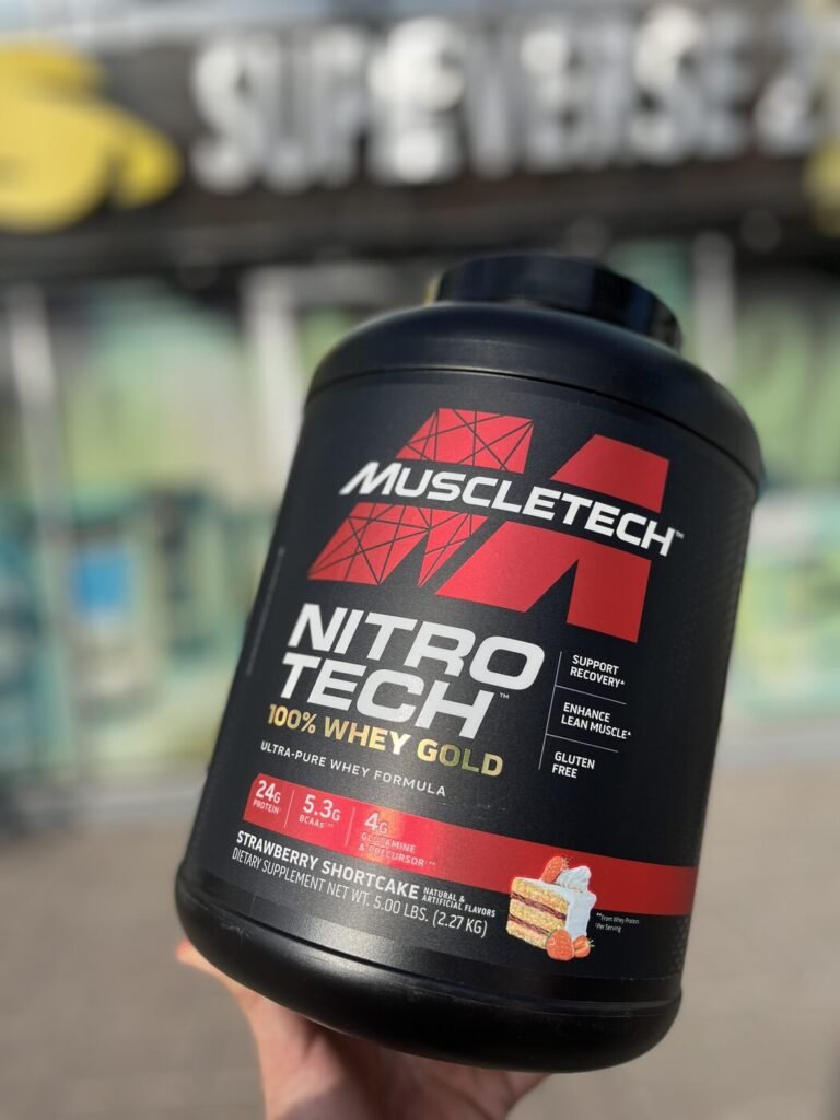 MUSCLETECH NITRO-TECH 100% WHEY GOLD STRAWBERRY SHORTCAKE 2.27KG