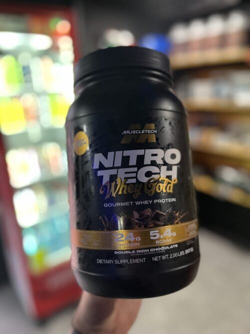 MUSCLETECH NITRO-TECH WHEY GOLD DOUBLE RICH CHOCOLATE 2 LB