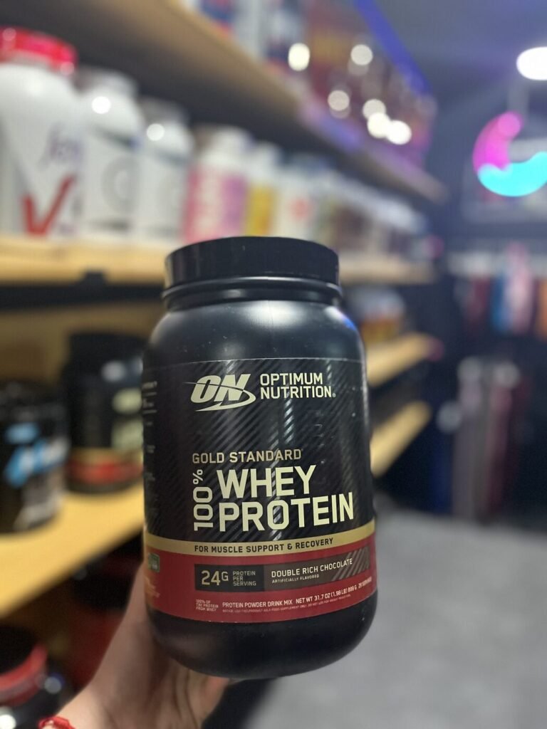OPTIMUM NUTRITION GOLD STANDARD 100% WHEY PROTEIN DOUBLE RICH CHOCOLATE 2 LB
