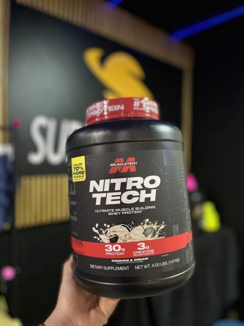MUSCLETECH NITRO TECH COOKIES & CREAM 4 LB